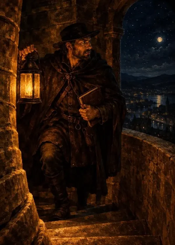 守夜人手记 封面 守夜人手记封面,奇幻题材夜读作品,作者林夜行